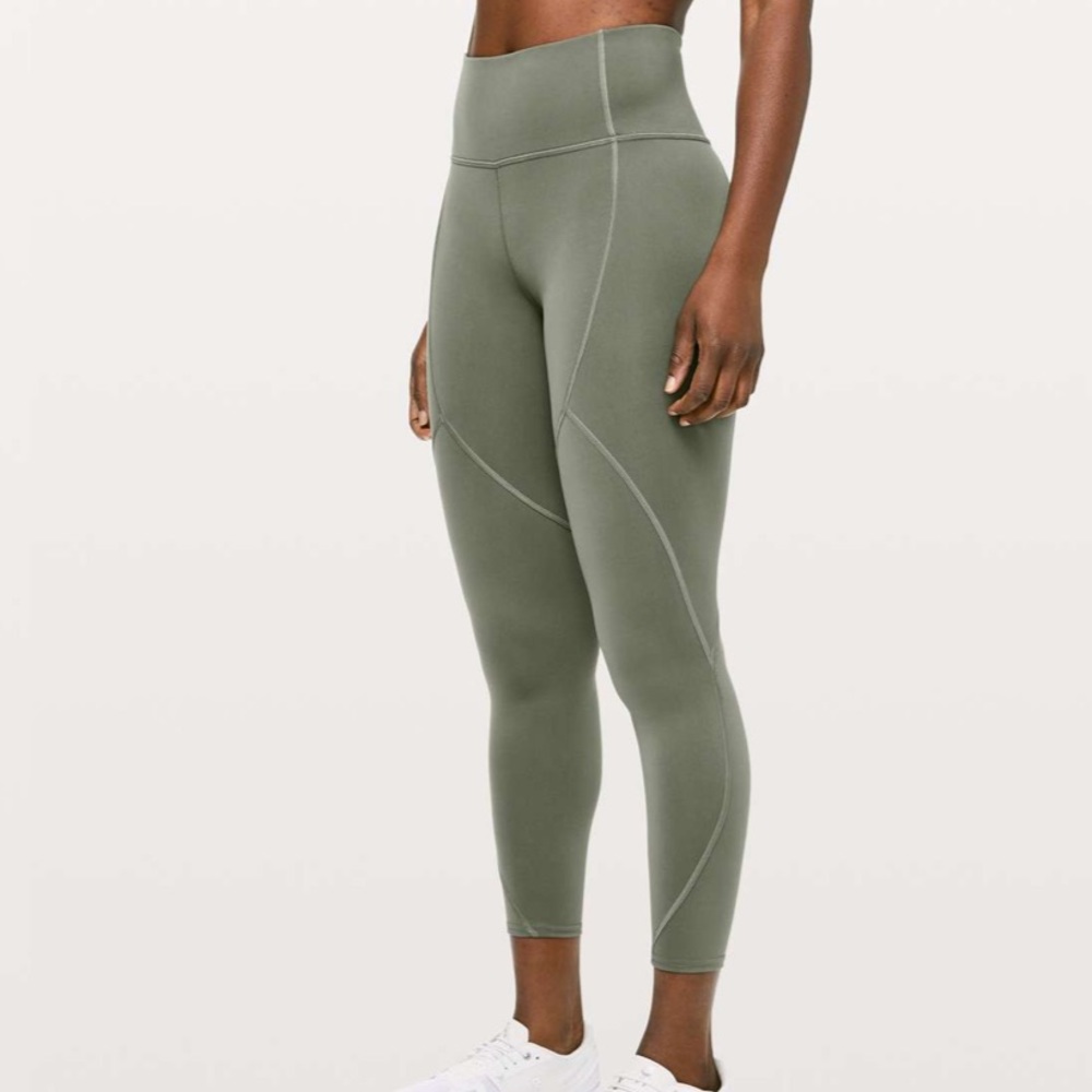 Lululemon to the beat tight • grey sage • size 4